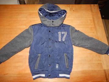 Sevenoneseven / 717 winterjas  blauw / grijs  mt 122 / 128 beschikbaar voor biedingen