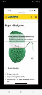 Gezocht grasgroen royal zeeman, Ophalen of Verzenden, Nieuw, Breien of Haken, Wol of Garen
