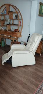 Relax fauteuil elektrisch, sta op stoel, Huis en Inrichting, Stoelen, Ophalen, Gebruikt, Overige kleuren, Leer