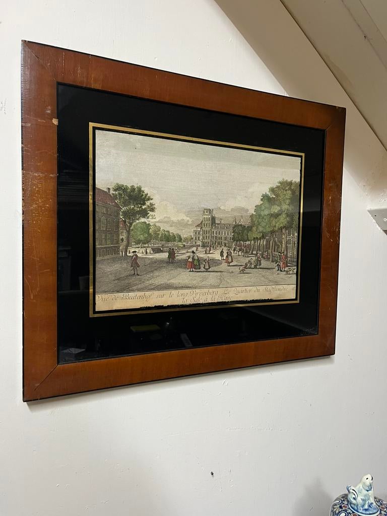 Antiek schilderij. (Vijverberg Den Haag), Antiek en Kunst, Kunst | Schilderijen | Klassiek, Ophalen of Verzenden