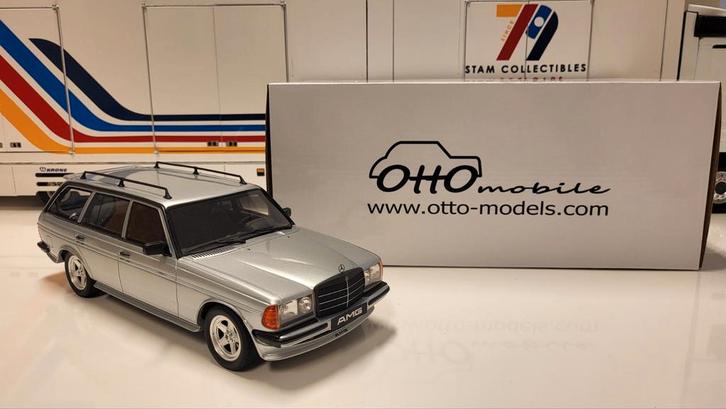 Otto Mobile Mercedes-Benz W123 S123 280TE AMG Silver, Hobby en Vrije tijd, Modelauto's | 1:18, Zo goed als nieuw, Auto, OttOMobile