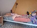 Uitschuifbaar stalen kinderbed met matras, Ophalen, Gebruikt, 70 tot 85 cm, Matras