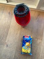 Vileda emmer met wringer + nieuwe dweil, Ophalen, Dweilemmer, -bak, of -wagen