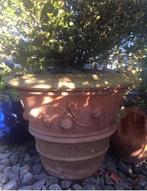 Grote Oude Toscaanse terracotta bloempot 72cm, Tuin en Terras, 40 cm of meer, Rond, Zo goed als nieuw, Terracotta