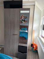 Leen Bakker Kledingkast met spiegel en lades, Ophalen, Kunststof, Gebruikt, 50 tot 100 cm