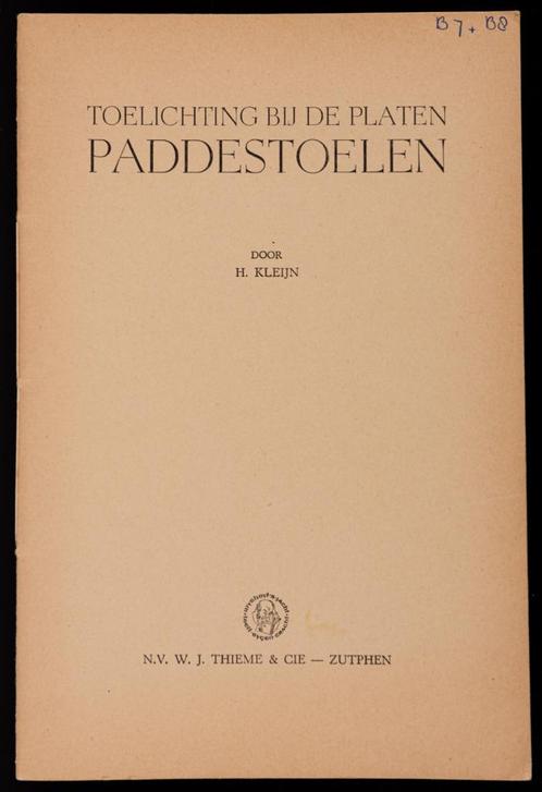 Schoolplaat boekje    Paddestoelen ., Antiek en Kunst, Antiek | Schoolplaten, Natuur en Biologie, Ophalen of Verzenden