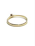 14k gouden ring met een diamant, -, -, Ophalen of Verzenden, Dame