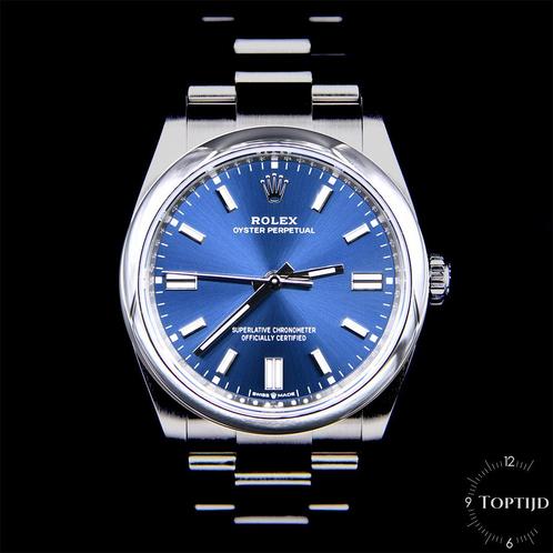 Rolex 126000 Oyster Perp 36mm Blue Dial NEW Fullset 01-2024, Sieraden, Tassen en Uiterlijk, Horloges | Heren, Nieuw, Polshorloge