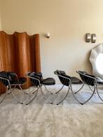 4 GASTONE RINALDI chairs - ‘LYNN’ model for RIMA, 1960, Zwart, Vintage, Ophalen of Verzenden, Zo goed als nieuw