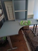 Hoekbureau met opzetstuk, ikea effektiv, Ophalen, In hoogte verstelbaar, Gebruikt