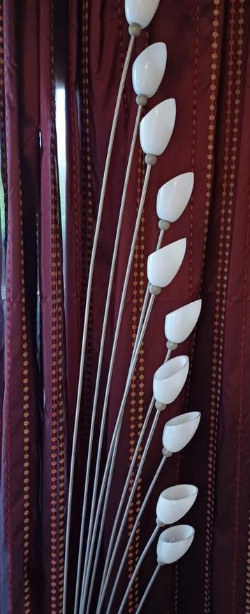 Harco loor design vloerlamp rvs frame witte wing kapjes  beschikbaar voor biedingen