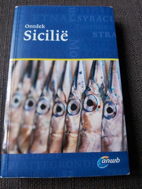 ANWB ontdek reisgids Sicilië + kaart, Boeken, Reisgidsen, Gelezen, Reisgids of -boek, Europa, ANWB, Ophalen of Verzenden