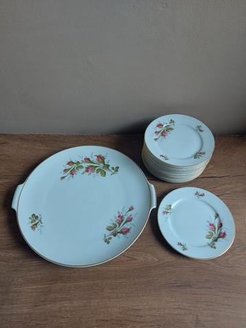 Rosenthal gebakservies classic rose collection beschikbaar voor biedingen