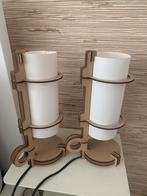 2 Tjalle en Jasper Tafellampen, Ophalen of Verzenden, Gebruikt, Hout, Minder dan 50 cm