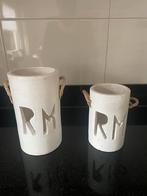 2 mooie aardewerk windlichten Riviera Maison, Huis en Inrichting, Ophalen of Verzenden