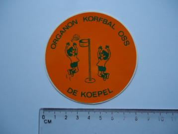 sticker vintage Korfbal Oss organon de koepel retro beschikbaar voor biedingen