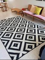 Mooi IKEA LAPPLJUNG RUTA vloerkleed zwart/wit.  200 x 300 cm, Ophalen, 200 cm of meer, Zo goed als nieuw, 200 cm of meer