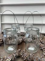 Glazen windlichtjes om te hangen waxinehouder theelichthoude, Ophalen, Overige materialen, Nieuw, Kandelaar