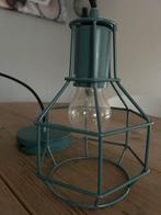 Donkerblauwe/zeegroene hanglamp van staal, gamma., Ophalen, Gebruikt, Minder dan 100 cm