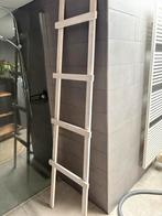 Decoratieladder - 220cm hoog, Ophalen, Zo goed als nieuw, Wit, Handdoekenrek