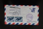 Luchtpostbrief Amsterdam Kabul 1e vlucht 1955 pracht envelop, Ophalen of Verzenden, Envelop