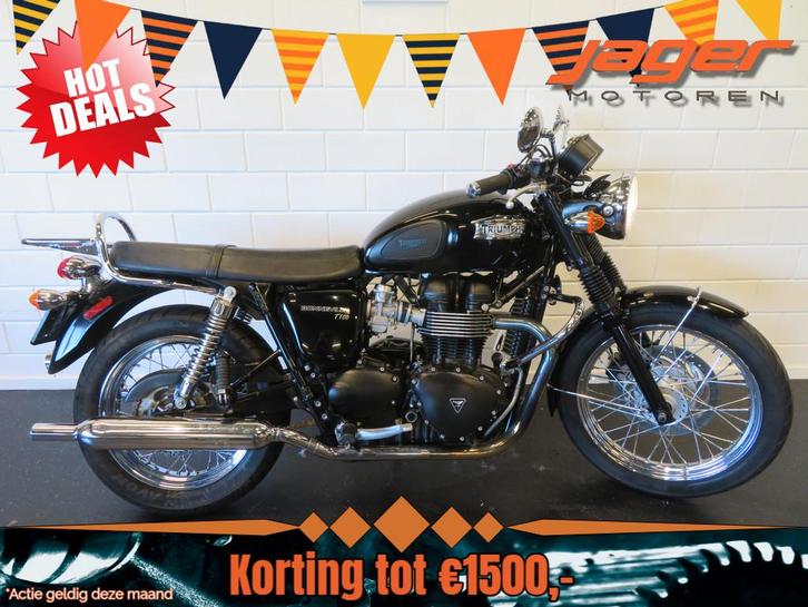 Triumph BONNEVILLE T 100 BLACK-EDITION! (bj 2013), Motoren, Motoren | Triumph, Bedrijf, Naked bike