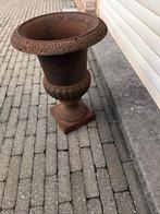 Bloempot, gietijzer, Gebruikt, Rond, Tuin, Metaal