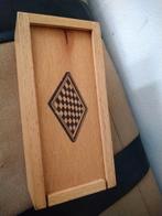 Damstenen in houten kistje, Ophalen of Verzenden, Gebruikt