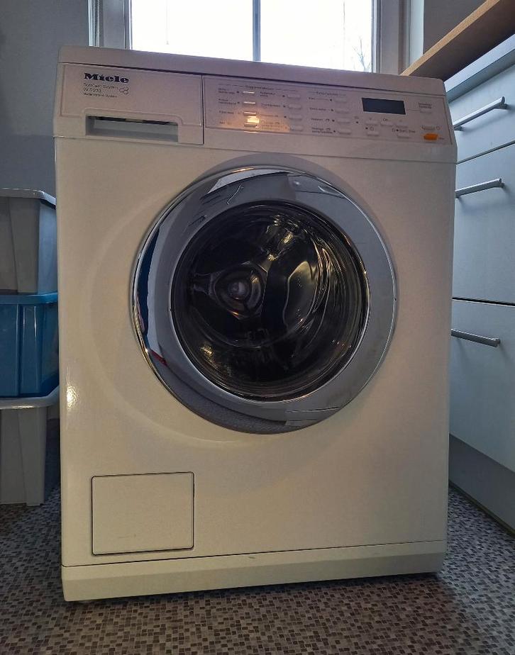 GERESERVEERD Miele W5933 SoftCare & Watercontrol wasmachine, Witgoed en Apparatuur, Wasmachines, Gebruikt, Voorlader, 6 tot 8 kg