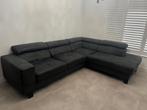 Hoekbankstel lederlook - Gebruikt, Huis en Inrichting, Banken | Bankstellen, Ophalen, Gebruikt, Hoekbank, 75 tot 100 cm