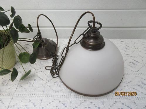 hanglamp / hallamp hal lamp, Huis en Inrichting, Lampen | Hanglampen, Zo goed als nieuw, Minder dan 50 cm, Glas, Overige materialen