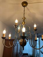 Koperen Kroonluchter 8-arms, Huis en Inrichting, Lampen | Kroonluchters, Ophalen, Gebruikt, Metaal