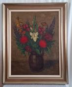 Stilleven met bloemen, Olieverf, B. Logtenberg (1909-1980), Ophalen of Verzenden