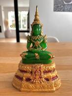 Vintage boeddha beeld emerald boeddha smaragd, Ophalen of Verzenden, Zo goed als nieuw