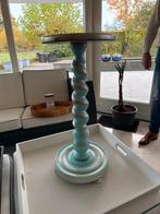 Leuk houten bijzettafeltje - 65cm hoog, Huis en Inrichting, Tafels | Bijzettafels, Ophalen, Minder dan 55 cm, Gebruikt, Rond