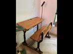 Schoolbank, Huis en Inrichting, Bureaus, Ophalen, In hoogte verstelbaar, Gebruikt, Bureau