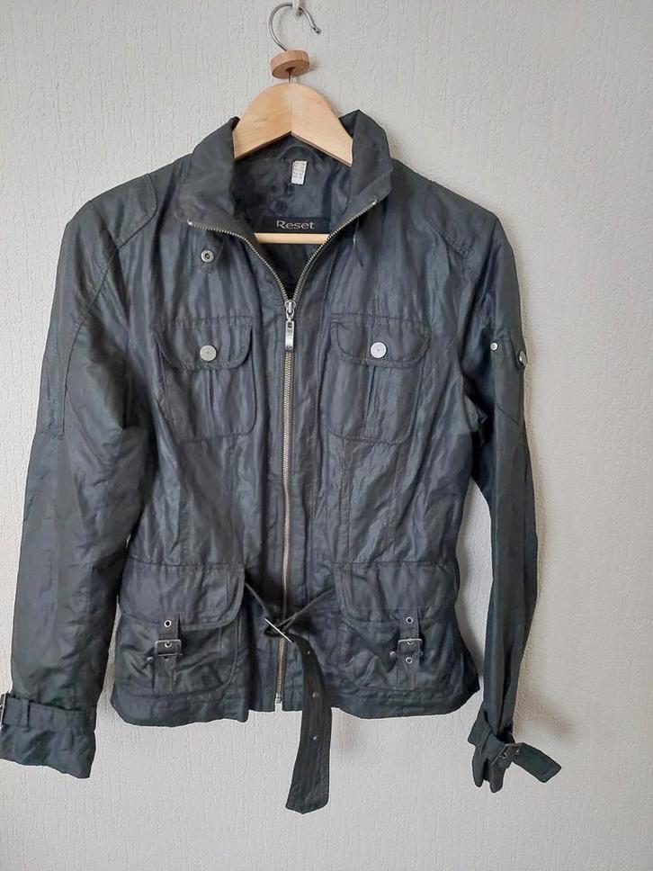 Reset Jasje Maat 38, Kleding | Dames, Jassen | Zomer, Zo goed als nieuw, Maat 38/40 (M), Zwart, Ophalen of Verzenden