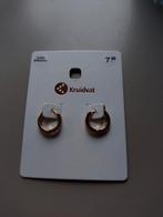 Leuke oorbellen met zirconia steentjes, nieuw, Sieraden, Tassen en Uiterlijk, Ophalen of Verzenden, Nieuw, Goud