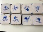 8 Oud Hollandse tegels uit Makkum en Harlingen maat 13x13 cm, Ophalen of Verzenden