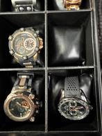 Partij (imitatie) Horloges + Koffer, Overige merken, Overige materialen, Gebruikt, Polshorloge
