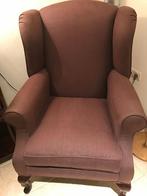 nieuwe stoffen fauteuil - oorfauteuil zetel flamant, Ophalen, Engels Sfeervol wonen, 75 tot 100 cm, Zo goed als nieuw