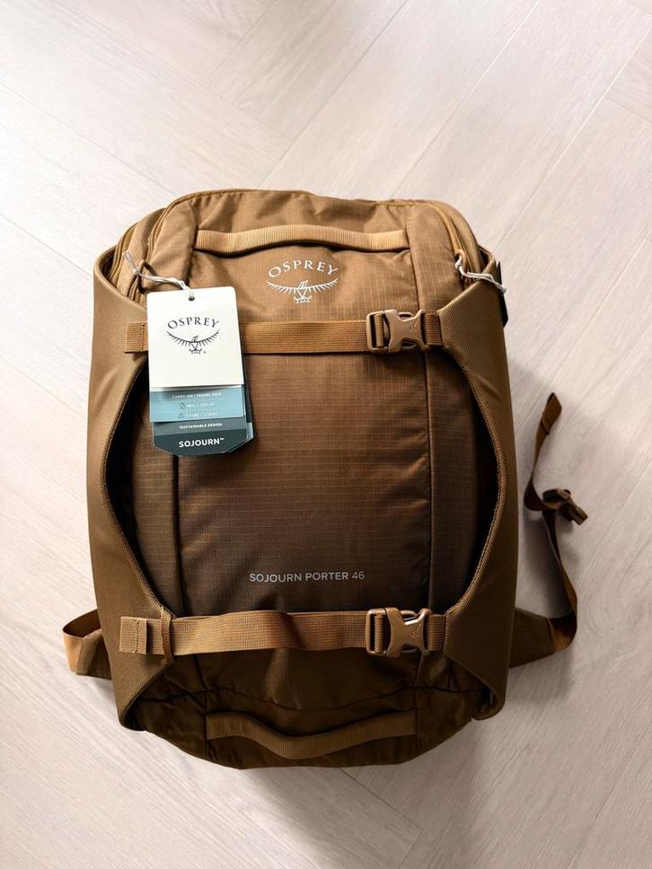 Osprey Sojourn Porter Travel Pack 46L - Brindle Brown, Sieraden, Tassen en Uiterlijk, Tassen | Rugtassen, Zo goed als nieuw, Overige merken