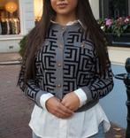 Grijze Cardigan met Patroon vrouw Nieuw!, Ophalen of Verzenden, Nieuw, Maat 38/40 (M), Grijs