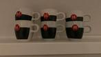 Douwe Egberts cappuccino mokken 6 x, Huis en Inrichting, Keuken | Servies, Ophalen, Zo goed als nieuw, Overige stijlen, Kop(pen) en/of Schotel(s)