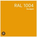 Wijzonol Wijzotex Ral 1004 goudgeel 10ltr 90% vol!, 5 tot 10 liter, Ophalen, Nieuw, Geel