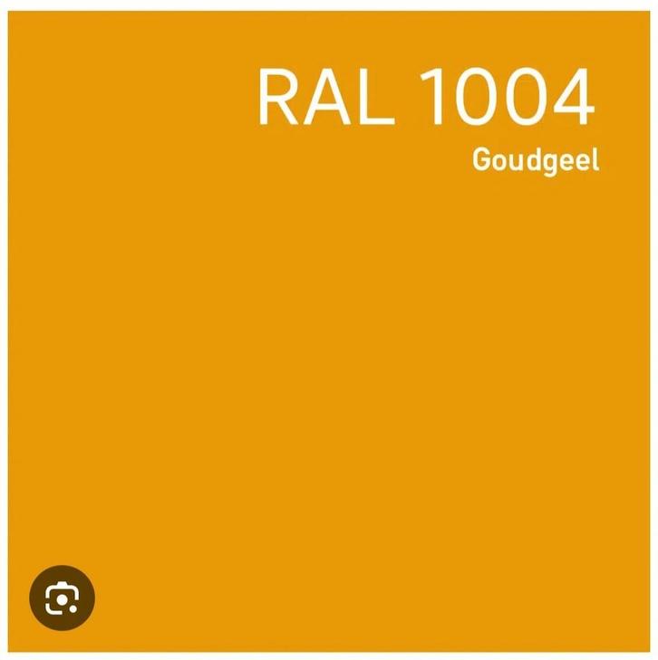 Wijzonol Wijzotex Ral 1004 goudgeel 10ltr 90% vol!, Doe-het-zelf en Verbouw, Verf, Beits en Lak, Nieuw, 5 tot 10 liter, Geel, Ophalen