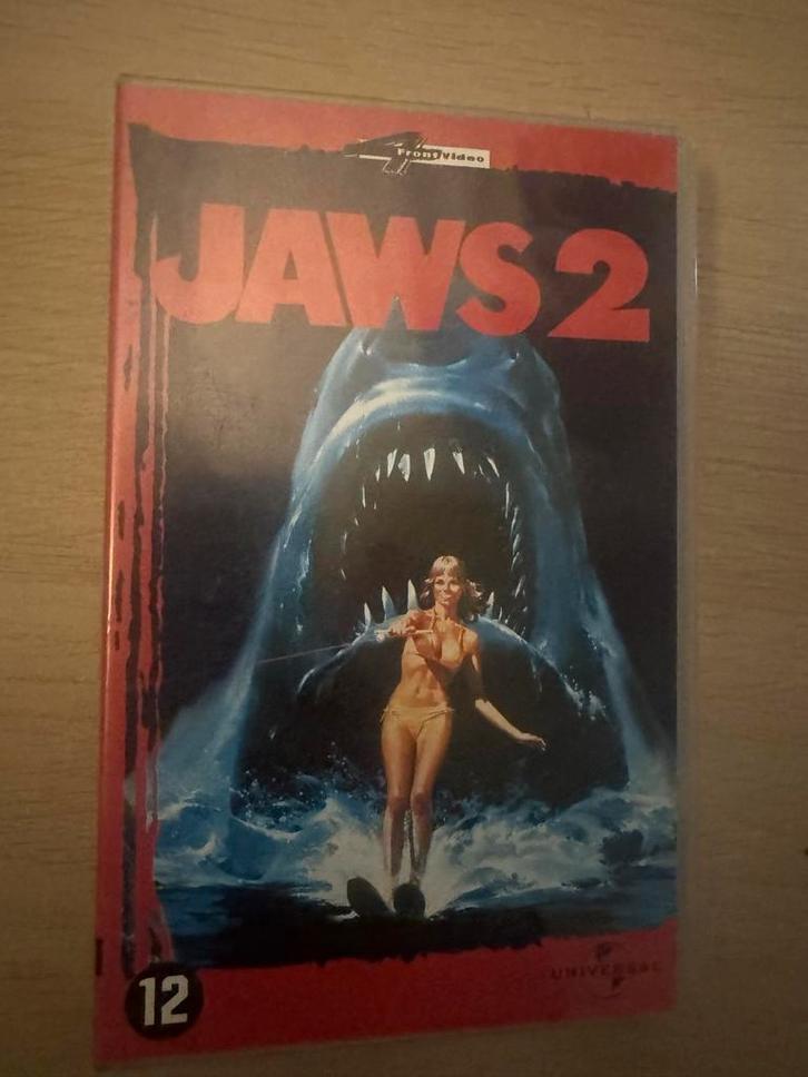 Jaws 2 VHS - Horror Klassieker!, Cd's en Dvd's, VHS | Film, Gebruikt, Horror, Vanaf 12 jaar, Verzenden