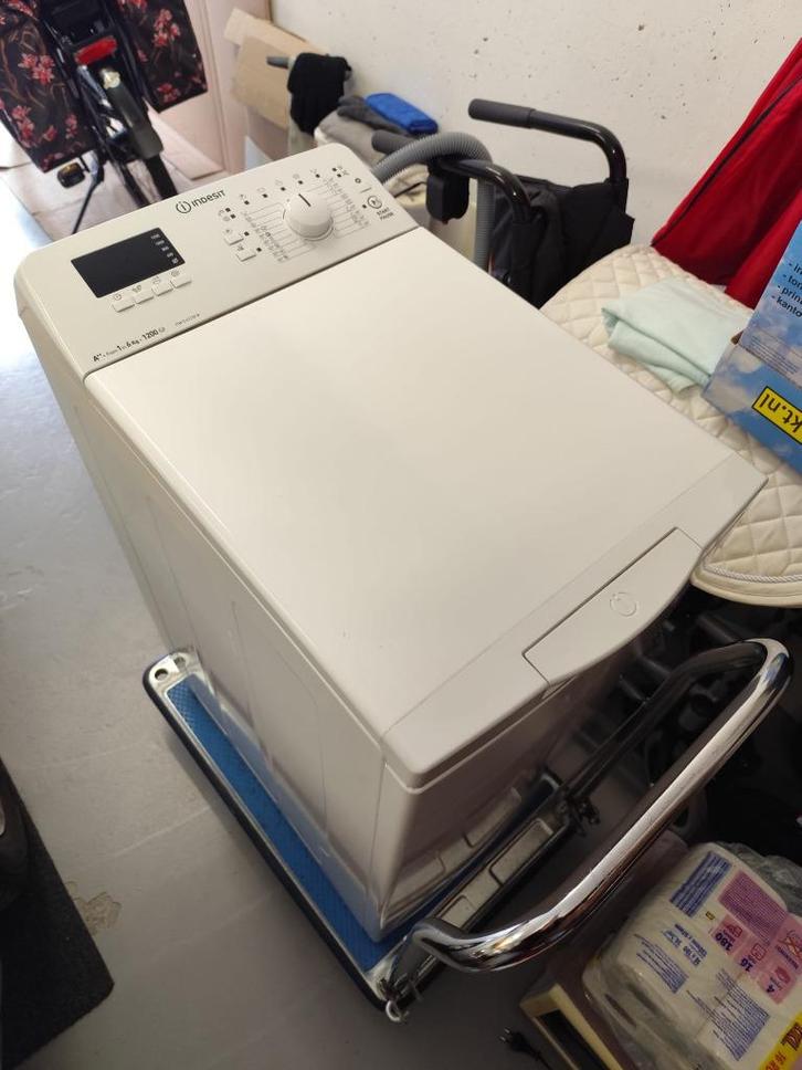 Wasmachine Indesit ITW D 61252 W, Witgoed en Apparatuur, Wasmachines, Zo goed als nieuw, Bovenlader, 4 tot 6 kg, 85 tot 90 cm