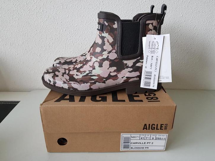 > Nieuwe Aigle MAAT 41 Carville Magalieo regen laarzen boots, Kleding | Dames, Schoenen, Nieuw, Regenlaarzen, Overige kleuren