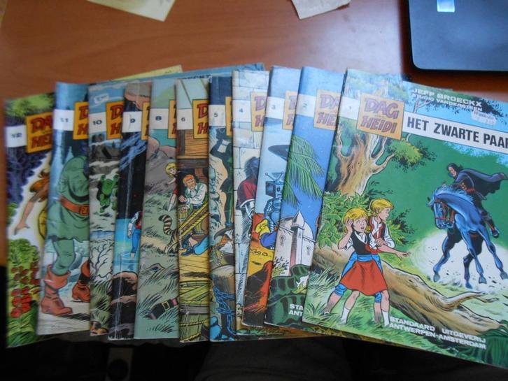 Dag en Heidi Jeff Broeckx 1 t/m 6, 7 t/m12 Vandersteen, Boeken, Stripboeken, Gelezen, Meerdere stripboeken, Ophalen of Verzenden